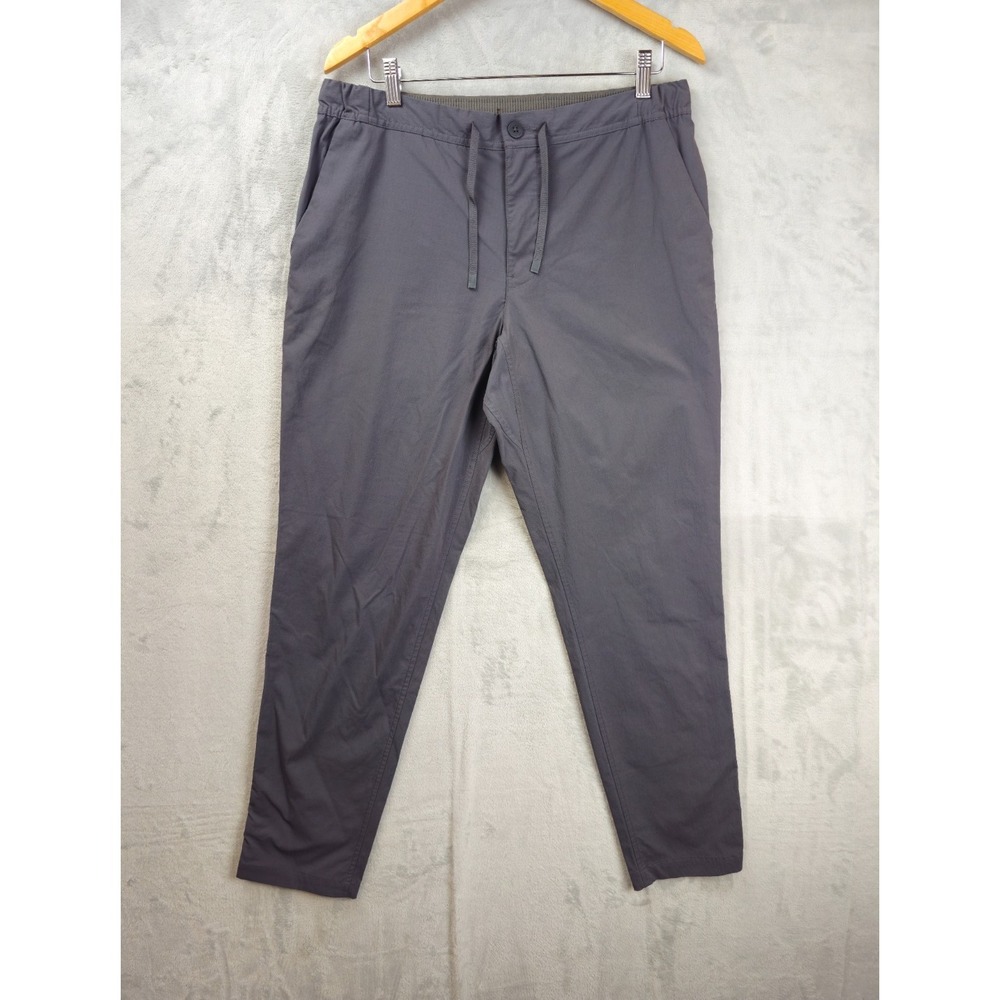 REI Co-op Pants Mens 36x30 Gray Nylon Hiking Drawstring Elastic Waist Stretch